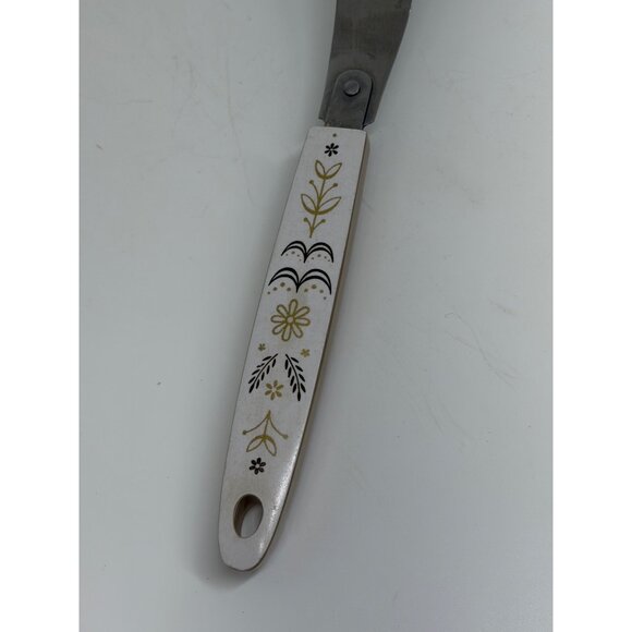 Vintage Flint Arrowhead Spatula 12.5" Stainless Steel Acrylic Handle USA MCM - Picture 2 of 8